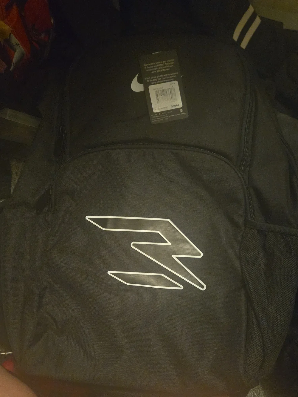 Nike Black Backpack with White Logos